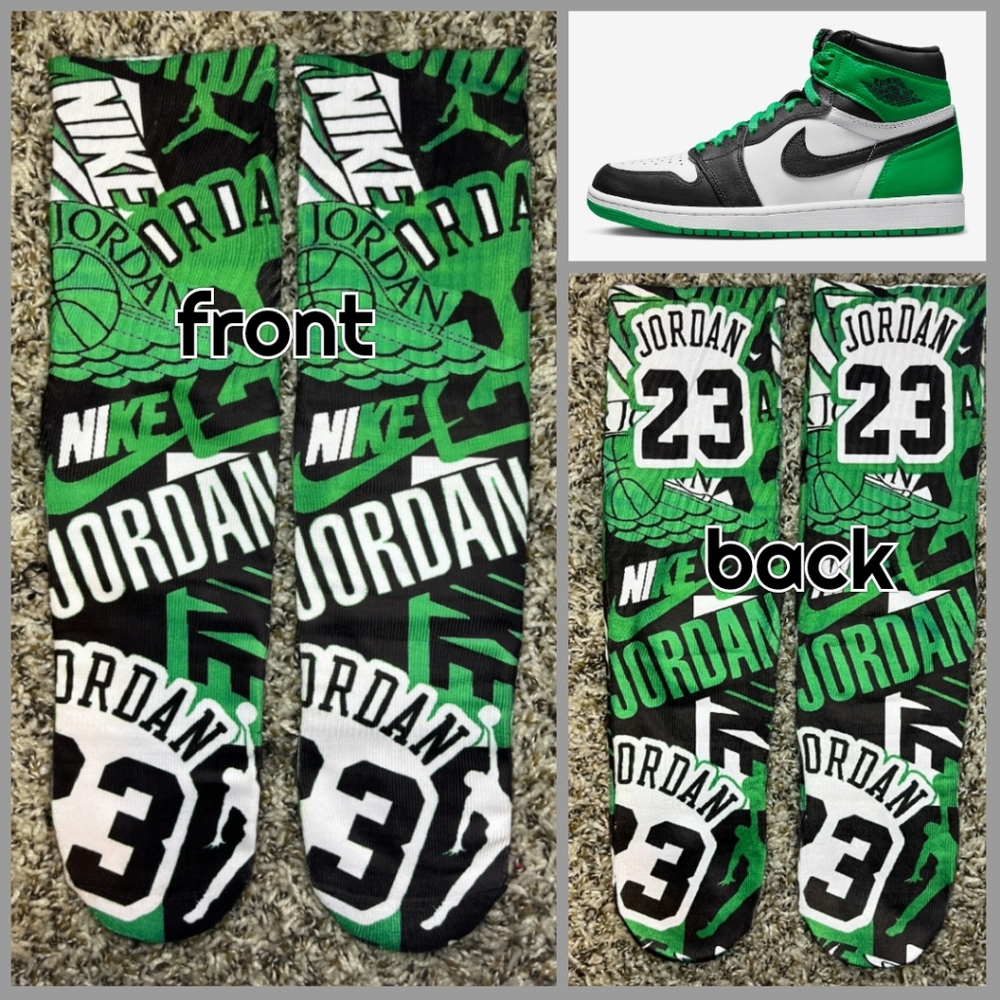 Jordan 1 lucky green socks